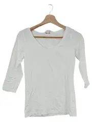Vorschaubild 1 von Damen Langarmshirt Weiß Gr. 34;XS Basic