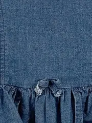 Vorschaubild 3 von Mädchen Jeanskleid Gr. 92 Blau Casual Baumwolle Elasthan