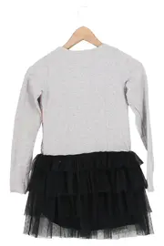 Vorschaubild 2 von Kinder Freizeitkleid Gr. 152 Mehrfarbig Floral Rüschen Casual