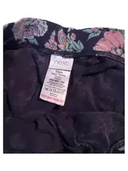 Vorschaubild 4 von Mädchen Capri Leggings Blumenmuster Blau Gr. 152 12 Jahre