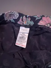 Vorschaubild 5 von Mädchen Capri Leggings Blumenmuster Blau Gr. 152 12 Jahre