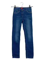 Vorschaubild 1 von Jeans Regular Fit Kinder Mädchen Gr. 158 Blau Denim