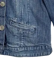 Vorschaubild 3 von Jeansjacke Damen Gr. 38 Blau Casual Baumwolle
