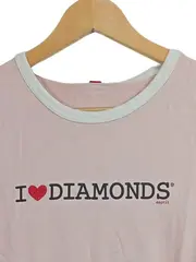 Vorschaubild 4 von Damen T-Shirt I ♥ DIAMONDS Gr. el Rosa
