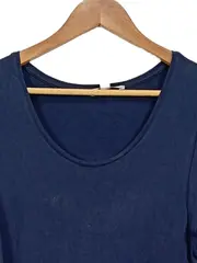 Vorschaubild 3 von Damen Freizeitkleid Gr. S Blau Rüschenärmel Viskose