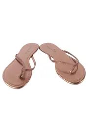 Vorschaubild 2 von Damen Zehentrenner Glitzer Braun Gr. 38 Casual