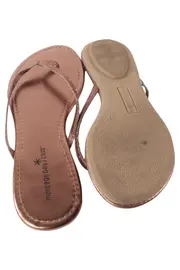 Vorschaubild 3 von Damen Zehentrenner Glitzer Braun Gr. 38 Casual