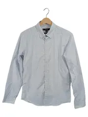 Vorschaubild 1 von Regular Fit Herrenhemd Langarm Hellblau Punkte Gr. S Business