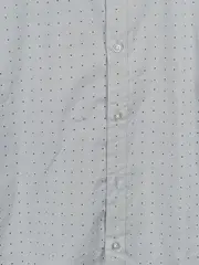 Vorschaubild 3 von Regular Fit Herrenhemd Langarm Hellblau Punkte Gr. S Business