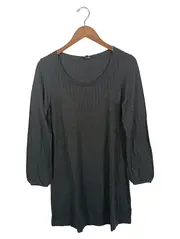 Vorschaubild 1 von Damen Pullover Gr. 42 Grau Casual Lochmuster