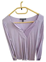 Vorschaubild 1 von Pullover Damen Langarm V-Ausschnitt Lila Gr. 34 XS Casual