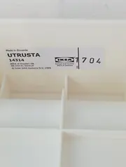Vorschaubild 2 von UTRUSTA Mülleimer Abfallsystem Weiß Metall Kunststoff