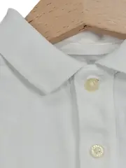 Vorschaubild 2 von Baby Mädchen Freizeitkleid Polo Shirt Gr. 74 (9 Monate) Weiß
