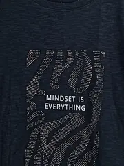 Vorschaubild 2 von Damen T-Shirt Gr. 40/L Schwarz Strass Mindset is Everything