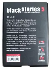 Vorschaubild 2 von black stories 5 Rätselspiel 50 rabenschwarze Krimi-Rätsel Kartenspiel