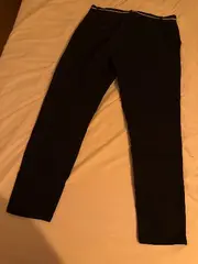 Vorschaubild 2 von Herren Stoffhose Schwarz Business Chino Gr. M W32 Slim Fit