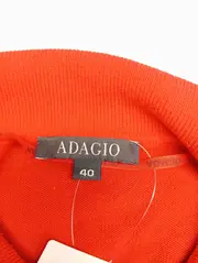 Vorschaubild 3 von Pullover Damen Gr. 40/L Rot Klassisch Casual Langarm Polo-Kragen