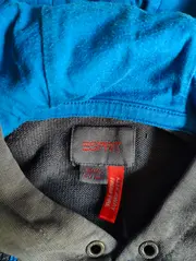 Vorschaubild 4 von Kapuzenpullover Hoodie Grau Kariert Schriftzug Gr. 116/122