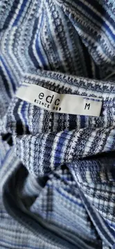 Vorschaubild 2 von Damen T-Shirt Gr. M Blau Gestreift Rückenausschnitt