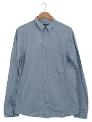 Vorschaubild 1 von Herren Freizeithemd Blau Gr. L Baumwolle Casual