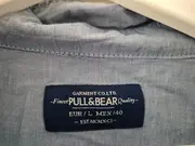 Vorschaubild 3 von Herren Freizeithemd Blau Gr. L Baumwolle Casual