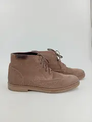 Vorschaubild 2 von Herren Stiefelette Gr. 45 Braun Klassisch Brogue Schnürstiefel