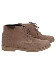 Vorschaubild 1 von Herren Stiefelette Gr. 45 Braun Klassisch Brogue Schnürstiefel