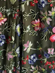 Vorschaubild 7 von Damen Festliches Kleid Gr. 38 M Mehrfarbig Elegant Blumenstickerei