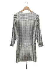 Vorschaubild 2 von Damen Blusenkleid Gr. 36/S Viskose Mehrfarbig Grafisch Elegant