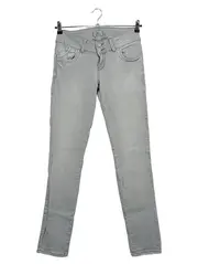 Vorschaubild 1 von Damen Jeans Skinny Fit Grau W28 L32 Casual Stretch Denim Hose
