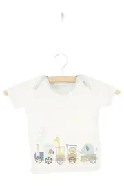 Vorschaubild 1 von Kinder T-Shirt Gr. 80 Weiß Casual Tiermotive Baby Kleinkind
