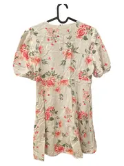 Vorschaubild 2 von Damen Sommerkleid Gr. S Weiß Blumenmuster Feminin