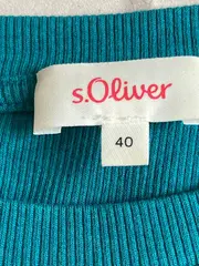 Vorschaubild 3 von Damen T-Shirt Gr. 40/L Petrol Casual Rippstrick Shirt