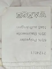 Vorschaubild 4 von Damen Bluse Gr. 44/L Weiß Klassisch Elegant Strukturmuster Langarm