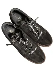 Vorschaubild 2 von Damen Sneaker Low Schwarz Gr. 40 Reißverschluss Schnürung