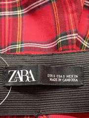 Vorschaubild 3 von Damen Stoffhose Rot Kariert Gr. S (W28/36) Casual Modern Reißverschluss