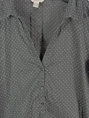 Vorschaubild 2 von Damen Bluse mit Punkten Grau Gr. 34 Casual