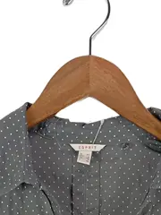 Vorschaubild 3 von Damen Bluse mit Punkten Grau Gr. 34 Casual