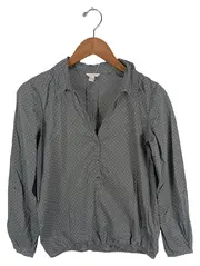 Vorschaubild 1 von Damen Bluse mit Punkten Grau Gr. 34 Casual