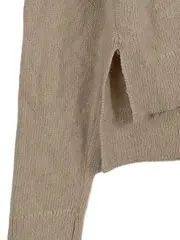 Vorschaubild 4 von Damen Pullover V-Ausschnitt Beige Gr. 34/XS Alpaka