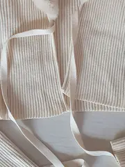 Vorschaubild 3 von Damen Strickjacke Kunstpelzkragen Beige Gr. 38/M Elegant