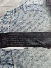 Vorschaubild 4 von Damen Jeansjacke Blau 40/M Streetwear Acid Wash Schriftzug Jacke