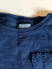 Vorschaubild 3 von Kleid Mädchen Gr. 98 Blau Baumwolle Freizeit