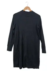 Vorschaubild 1 von Denim Strickkleid Damen XS Grau Langarm Casual