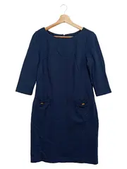 Vorschaubild 1 von Etuikleid Damen Gr. 36/S Business Kleid Blau elegant