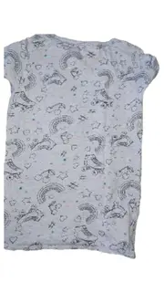 Vorschaubild 2 von Kinder T-Shirt Gr. 146-152 Grau Kurzarm Print Baumwolle