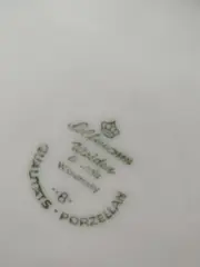 Vorschaubild 2 von Dekoschale Porzellan Blumenmuster Weiß 20cm Klassisch