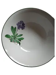 Vorschaubild 1 von Dekoschale Porzellan Blumenmuster Weiß 20cm Klassisch