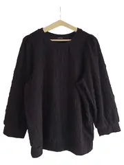 Vorschaubild 1 von Taifun Damen Pullover Gr. 38 Schwarz Casual Strukturmuster Langarm