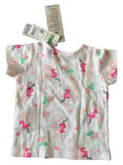 Vorschaubild 2 von T-Shirt Mädchen Gr. 62 Mehrfarbig Flamingo
